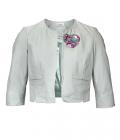 Lammnappalederjacke mit Applikation mint