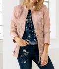 Lammnappalederjacke mit Cut-Outs puder