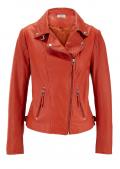 Lammnappalederjacke orange