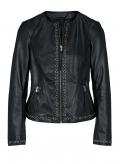 Lammnappalederjacke schwarz