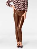 Lammnappalederleggings nougat