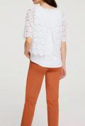 Layer-Spitzen-Jerseyshirt weiß