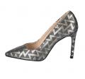 Leder-Pumps grau