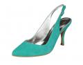 Leder-Slingpumps aqua