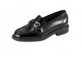 Leder-Slipper schwarz