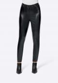 Lederimitat-Leggings schwarz