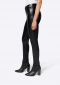 Lederimitat-Leggings schwarz