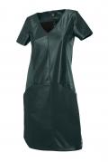 Lederimitatkleid tannengrün