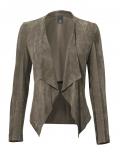 Lederjacke khaki