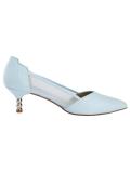 Lederpumps hellblau