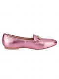 Lederslipper rosé-metallic