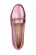 Lederslipper rosé-metallic
