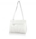 Ledertasche weiß