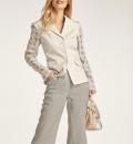 Leinen-Blazer beige