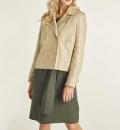 Leinen-Kurzjacke sand-gold