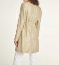 Leinen-Kurzmantel sand-gold
