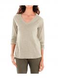 Leinen-Seidenshirt beige