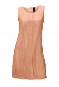 Leinen-Spitzenkleid apricot
