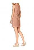 Leinen-Spitzenkleid apricot