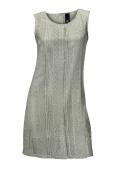 Leinen-Spitzenkleid mint-grau