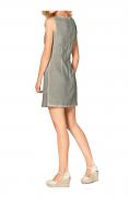 Leinen-Spitzenkleid mint-grau