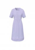 Leinenkleid mit Biesen flieder