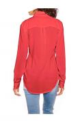Longbluse terracottarot