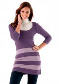 Longpullover lila-rose