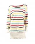 Longpullover offwhite-bunt