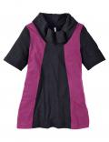 Longshirt schwarz-pink