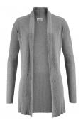 Longstrickjacke grau