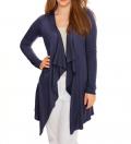 Longstrickjacke marine