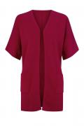 Longstrickjacke rot