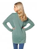 Lurex-Strickjacke rauchgrün