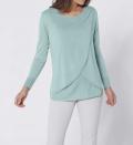 Luxus-2-in1-Pullover aqua