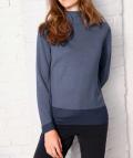 Luxus-Kuschel-Pullover graublau