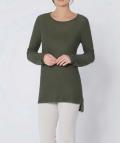 Luxus-Rippenstrickpullover khaki