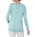 Luxus-Strickjacke aqua