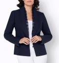 Lyocell-Blazer mit Spitze marine