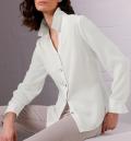 Lyocell-Hemdbluse ecru