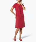 Lyocell-Leinen-Kleid rot