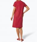 Lyocell-Leinen-Kleid rot