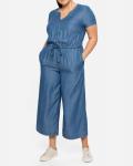 Lyocell-Overall in Jeans-Optik light blue Denim Gr. 50