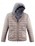 Marken-2-in-1 Daunenjacke taupe-grau