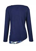 Marken-2-in-1-Pullover blau