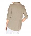 Marken-2-in-1-Shirt-Bluse taupe