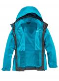 Marken-3-in-1-Funktionsjacke türkis