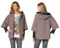 Marken-3-in-1-Wandlungsjacke taupe