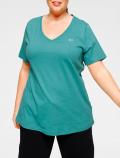 Marken-3er-Pack-Shirt schwarz+pink+petrol