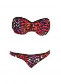 Marken-Balconnet-Bikini schwarz-pink-bunt